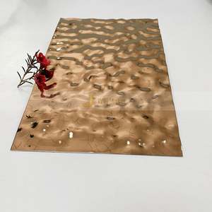 M11 Small Wave Water Ripple 304/316 Stainless Steel <b>Sheet</b> PVD Color Stamping Plate-Bending Cutting Processing Service 0.5-3.0mm - Product Image 5