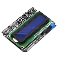 Módulo de Pantalla LCD 1602 con Teclado, LCD1602, para Arduino ATMEGA328 ATMEGA2560 Raspberry Pi UNO, Pantalla Azul