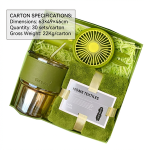 Set de Regalo de Verano al por Mayor: Mini Ventilador de Mano, Vaso de Cristal, Toalla, Set de Boda con Logotipo Personalizado, Precio de Fábrica, para Playa, Viajes y Uso Diario - Product Image 3