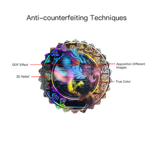 Micro Nano Lithographie Laser Holographique Étiquette Apposition Différentes Images Anti-Contrefaçon 3d Sécurité Hologramme Autocollant - Product Image 3