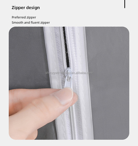 स्पष्ट सूट बैग पेवा वाटरप्रूफ कवर कपड़े आयोजक अलमारी भंडारण लटकाने कपड़े धोने वाले कपड़े धूल कवर - Product Image 6