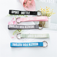Cordon de poignet portable en polyester personnalisé pour bouteille de sport et téléphone portable, cadeau promotionnel en gros