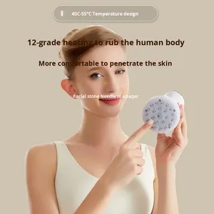 Cepillo Eléctrico de Mano con Luz Roja Anticelulitis, 12 Velocidades de Vibración, Gua Sha, Recargable por USB, para Adelgazar el Cuerpo y Masajear los Meridianos - Product Image 4