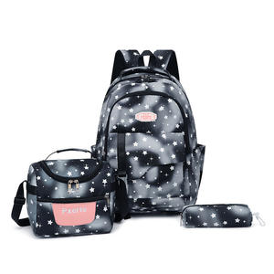 Ensemble <span class=keywords><strong>de</strong></span> 3 sacs à dos pour les é<span class=keywords><strong>l</strong></span>èves, sac à déjeuner isotherme tendance, sac à dos <span class=keywords><strong>de</strong></span> grande capacité pour garçon et fille - Product Image 4