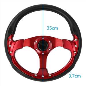 Volante Modificado de 13 Pulgadas en PU Rojo para Carros de Golf Club Car EZGO G29, Accesorios para Mejorar la Dirección - Product Image 2