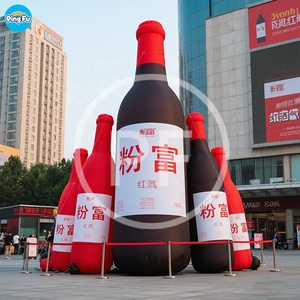 Bouteille de vin rouge gonflable géante Modèle de bouteille de <span class=keywords><strong>liqueur</strong></span> avec lettre logo imprimé Ballon gonflable de bouteille de bière à vendre - Product Image 4