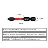 Embouts de tournevis à torsion TGS Impact HEX TOREX PH PZ TT, outils d'assemblage industriels, 25 mm, 50 mm, 75 mm, 150 mm
