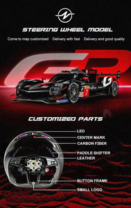 Chevy <span class=keywords><strong>Corvette</strong></span> Malibu XL Silverado GMC Hummer H2 in fibra di carbonio volante per Alcantara Paddle LED RPM manubrio in pelle - Product Image 6