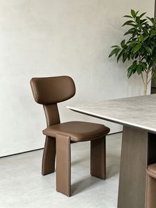 Sillas de Comedor Color Borgoña con Respaldo Flotante y Base Plana en Obsidiana para Comedor, Restaurante Esquinero y <span class=keywords><strong>Pizzería</strong></span> - Product Image 3