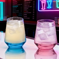 2025 Offre Spéciale 300ml Retro Rocks Tasse en verre pour les fêtes de restaurant et d'hôtel Luxe Lowball Wine Drinking Design