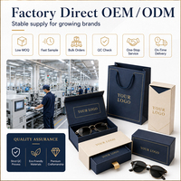 Boîte d'emballage personnalisée pour lunettes de soleil en gros, étui à lunettes en papier recyclable avec impression de logo