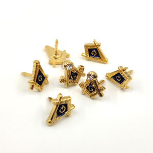 定制共济会徽章各种共济会广场和指南针胸针 - Product Image 4