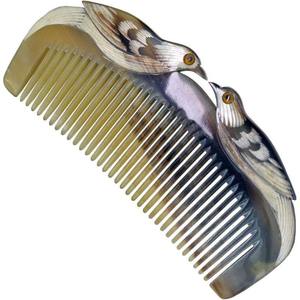 Peigne en corne écologique très demandé avec des matériaux organiques, surface lisse pour un démêlage doux des cheveux, prix d'usine en provenance d'Inde - Product Image 2
