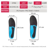 Semelles orthopédiques sport confortables en TPU avec soutien de la voûte plantaire et mousse à mémoire de forme pour la course – Soulagement de la douleur et absorption des chocs – Offre spéciale