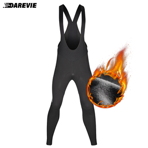 Cuissard de cyclisme Darevie pour <span class=keywords><strong>homme</strong></span>, rembourrage 3D, thermique d'<span class=keywords><strong>hiver</strong></span>, polaire, pour vélo de gravier, pantalon de cyclisme, leggings longs - Product Image 3