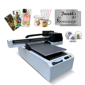 Siheda CMYK White and Varnish 6 Color 6090 UV Digital Inkjet Flatbed Printer for Glass Printing