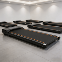 Tapis de marche ultra-plat et silencieux sous le bureau, moteur sans balais, équipement de fitness pour la maison et le bureau avec télécommande