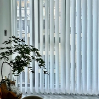 Stores verticaux transparents électriques intelligents modernes Rideau de rêve de couleur pure Maison Chambre Salon Étude Intégré Plain Français