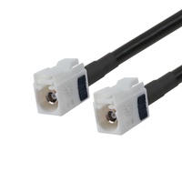 Cable Coaxial RF de Baja Pérdida Personalizado, Conector FAKRA Z Hembra a Hembra, para Cámara Automotriz