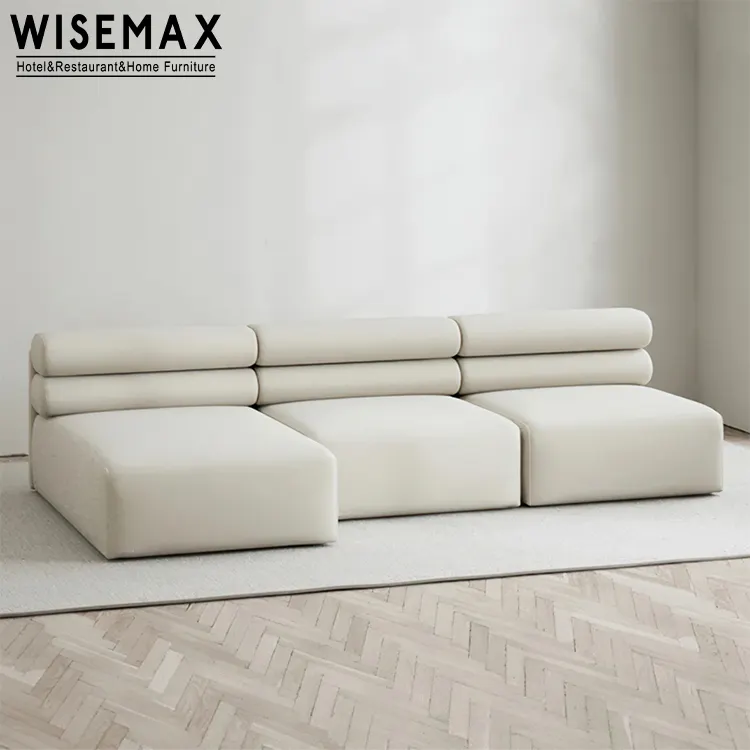 WISEMAX fabricant de meubles léger de luxe haut de gamme canapé tissu tapisserie chaise de salon pour hôtel salon