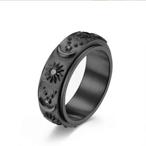 Dainty Stainless Steel Gold Plated Punk Style <b>Rings</b> Geometric Shape Men's Tryme Brand Daily Wear Gift - Product Image 6