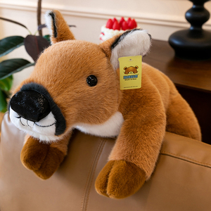 ตุ๊กตาสัตว์กวางโรว์แบบยืนและนอน ขายส่ง ตุ๊กตาขนนุ่มพิเศษ บรรจุเม็ดบีดถ่วงน้ำหนักที่แขนและท้ายท่อน - Product Image 4