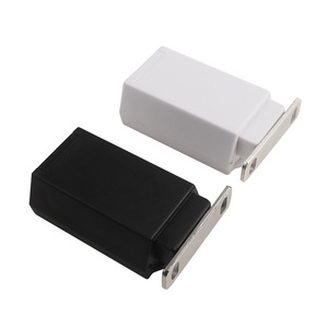 Push To Open Cabinet Door Magnetic Rebounder Black White Easy Installation <b>Hardware</b> Accessory - Product Image 1