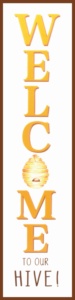 Immagine personalizzata no MOQ appesa in legno segno di benvenuto casa porta d'ingresso targa decorativa in legno per la decorazione della casa - Product Image 6