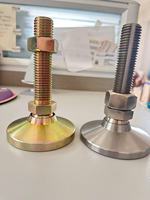 Pieds de nivellement en acier robuste, base 80 mm M16 M20, pieds pivotants pour meubles, pieds de nivellement pour machines