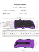 Cutter à lame SK-5 en aluminium anodisé CNC, vente en gros OEM, couteau utilitaire, approvisionnement direct usine en vrac