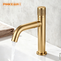 Robinet de lavabo noir en acier inoxydable, eau froide, tête rotative, monotrou, montage sur plan, valve en céramique, salle de bain moderne