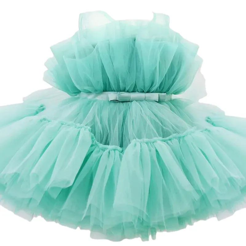 Babykleding Meisjes Peuter Bruiloft Prinses Jurk Meisje Elegante Verjaardag Jurken Tule Bruidsmeisje Avond Kids Feestjurk