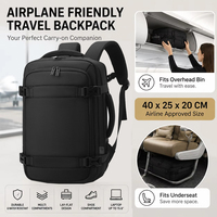 Venta al por Mayor de Bolsas de Cabina Impermeables de 40x20x25cm, Mochila para Portátil Ryanair Travel Flight Elite con Puerto USB y Compartimento para Zapatos