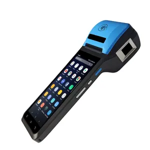 Noryox sistem pos mini genggam NFC, printer 58mm genggam 58mm pos pintar 4g 5.5 inci