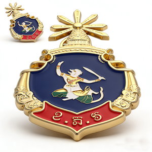 Custom 3D Enamel Zinc Alloy Lapel Pin Luxury Metal Brooch Safety Pin Metal Badge for Men - Product Image 1
