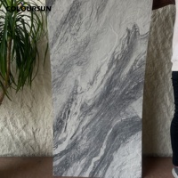 Revêtement mural extérieur en pierre souple 3D Slate Soft Stone MCM, 60x120cm, ignifuge, imperméable, pour la décoration des villas et des hôtels