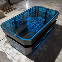 Fournir 3d Design Intérieur Club Meubles Discothèque Salon Shisha Narguilé Led Infinity Miroir Table Basse pour Night Club Bar