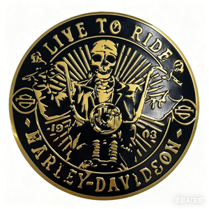 Calcomanía de Calavera de Aluminio Premium, Insignia Metálica Resistente para la Tapa del Tanque de Combustible de Motocicletas y Estilización Exterior de Automóviles - Product Image 6