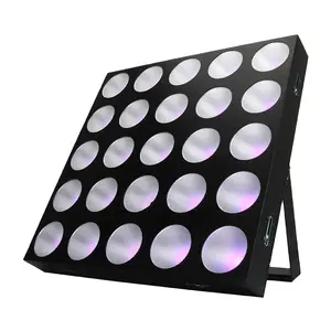 Led Dj stage lighting moving head light 25*12w led matrix 5x5 dmx 25 stage blinder beam panel lights disco party