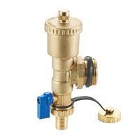 Vente flash : Valve de purge et de drainage automatique thermostatique en laiton de 1/2 à 1 pouce avec 110°C et 16 bars pour collecteur de chauffage au sol à eau