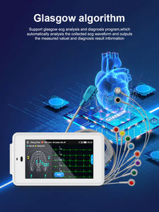 Wellue PCECG 500 Tampilan Warna 12 Mesin <span class=keywords><strong>ECG</strong></span> Timbal Monitor <span class=keywords><strong>ECG</strong></span> Nirkabel - Product Image 5