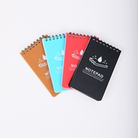 Carnet à spirale A7 avec couverture en PP, logo personnalisé, grille, pochette étanche, bloc-notes de notes, papier pierre, fournitures scolaires et de bureau