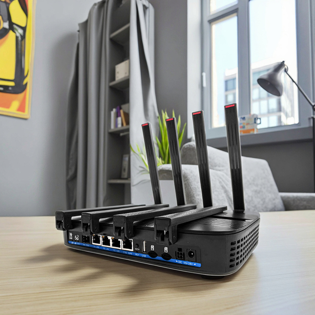 Unlocked Openwrt Tri Band Optical Port Industrial Applications Wifi7 Mesh Networking 4g 5g Cpe Router with Sim Card Slot