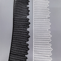 Bordure en dentelle de polyester écologique personnalisée de 8 cm à motif floral traditionnel, broderie du fabricant pour robes de mariée