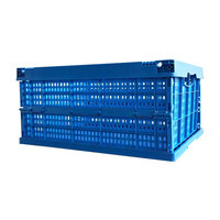 Heavy Duty plus intelligent entrepôt stockage solution logistique en plastique empilable pliable pliable caisse fourre-tout boîte de chiffre d'affaires