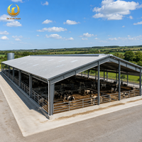 Bâtiment de stockage de machines agricoles en structure métallique préfabriquée, entrepôt d'équipements agricoles