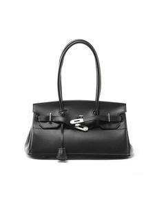 Sac fourre-tout en cuir pleine fleur, sac à bandoulière structuré avec fermeture à cadenas, sac à main en cuir <span class=keywords><strong>de</strong></span> vache véritable, grande capacité pour le bureau et le travail - Product Image 6