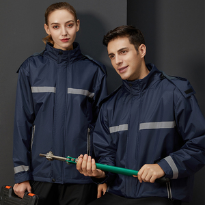 Veste unisexe à fermeture éclair <span class=keywords><strong>avec</strong></span> doublure en <span class=keywords><strong>polaire</strong></span> <span class=keywords><strong>polaire</strong></span> en tissu de haute qualité <span class=keywords><strong>avec</strong></span> poche à <span class=keywords><strong>bande</strong></span> réfléchissante et poignets réglables - Product Image 3