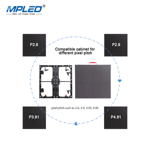 Mled LED hiển thị 16 bits cao màu xám p2.6 p2.97 p3.91 p4.81 đầy đủ màu sắc cho thuê màn hình LED cong video tường - Product Image 3