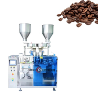 Machine d'emballage de nourriture sèche pour animaux de compagnie, de petite taille, à faible coût, pré-fabriquée, sachet doypack, sac de 5 kg, sucre, riz, remplissage, scellage, ensachage